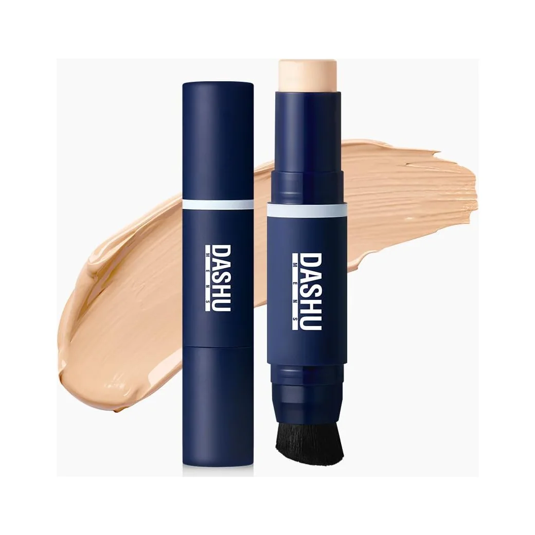 DASHU Men's Multi Cover Stick Foundation, No.01 Light Beige